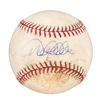 2009 Derek Jeter Signed Game Used Baseball From August 16, 2009 "Jeter breaks most hits by a SS record" (MLB Authenticated)